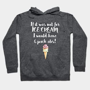 I Love Ice Cream-White Hoodie